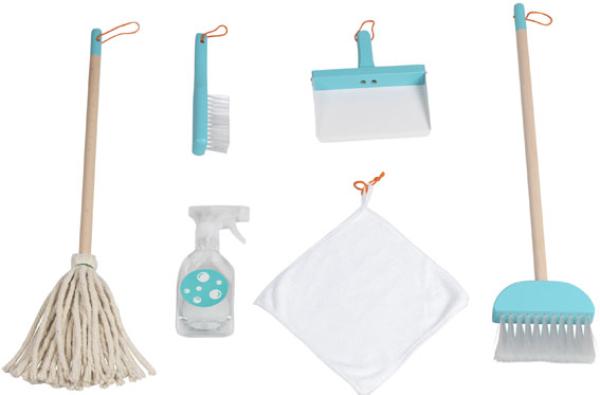 MOOVER Toys - LINE Putzset Holz 7tlg. / LINE Cleaning Set